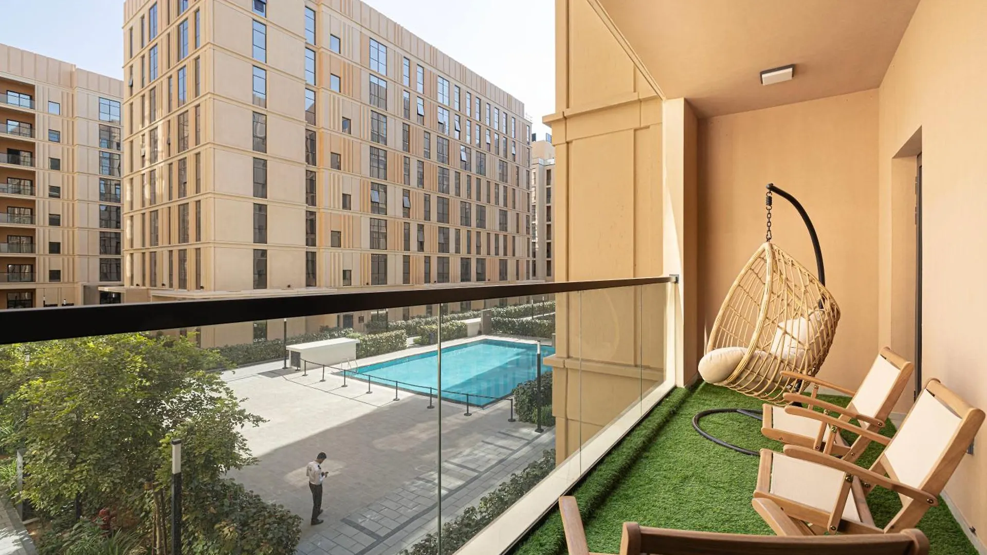 1Bhk Poolview Apartment With Balcony - Timber Retreat Schardscha Vereinigte Arabische Emirate